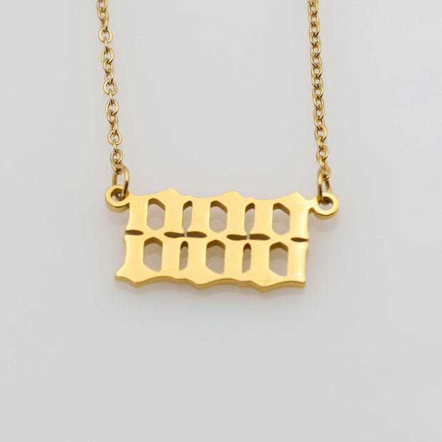 What's Your Number Necklace