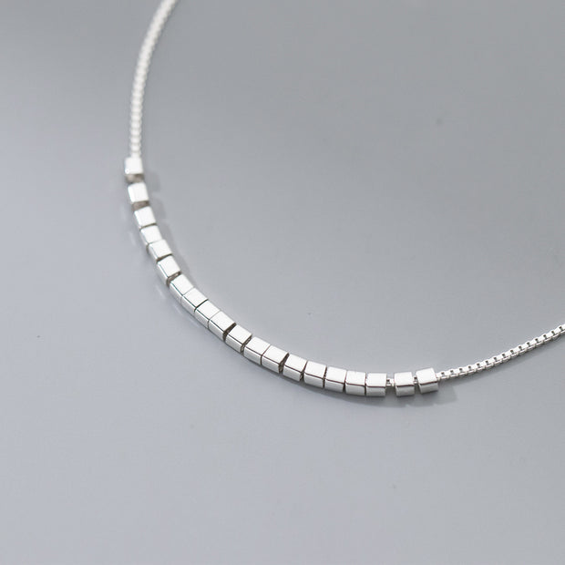A Square Sterling Silver Anklet