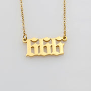 What's Your Number Necklace