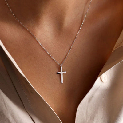 A Sterling Silver Cross Necklace