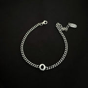 Sterling Silver Letter Bracelet