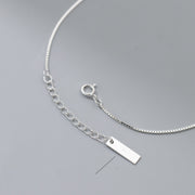 A Square Sterling Silver Anklet