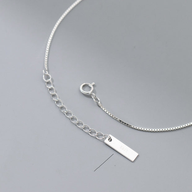 A Square Sterling Silver Anklet