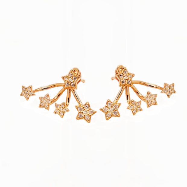 Star Sterling Silver Earring