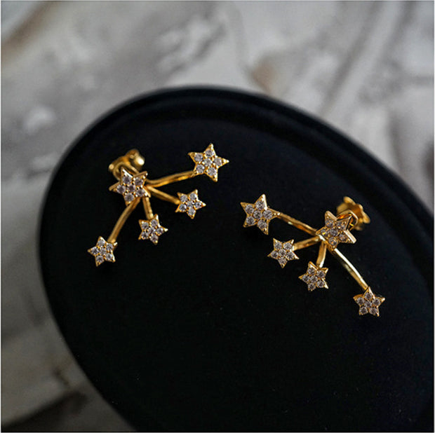 Star Sterling Silver Earring