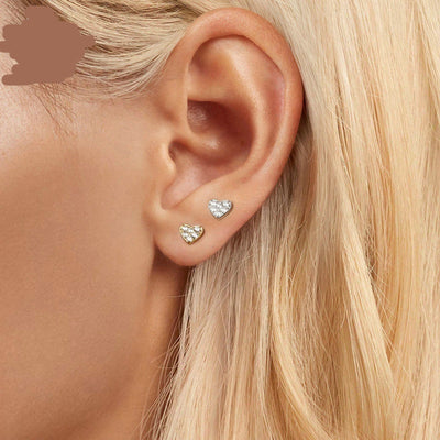 Simple Love Sterling Silver Earrings