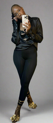 Not Just A Buttom Satin Shirt
