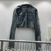 A Denim Jacket With Metal Detail