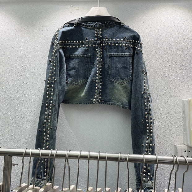 A Denim Jacket With Metal Detail
