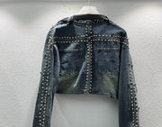 A Denim Jacket With Metal Detail