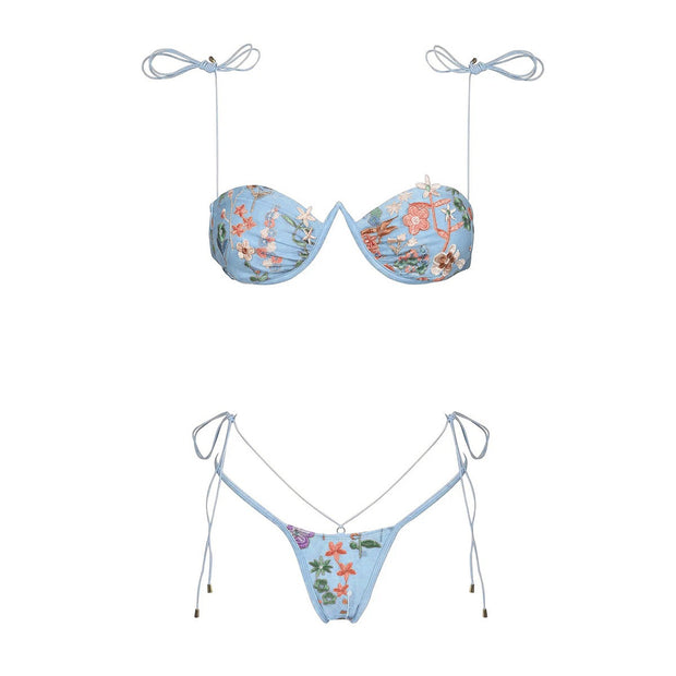 Ian Embroidered Bikini Set