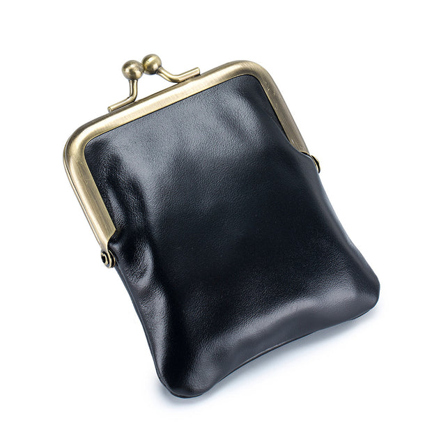 Oil Wax Leather Coin Purse