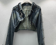 A Denim Jacket With Metal Detail