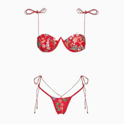 Ian Embroidered Bikini Set