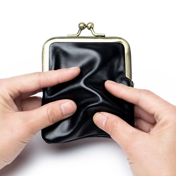 Oil Wax Leather Coin Purse