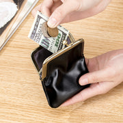 Oil Wax Leather Coin Purse