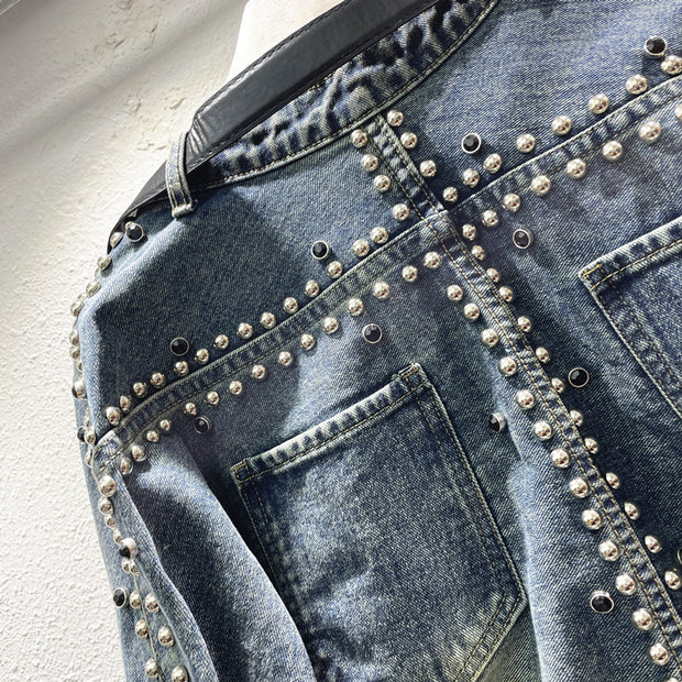 A Denim Jacket With Metal Detail