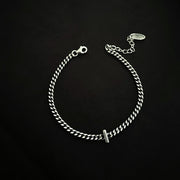 Sterling Silver Letter Bracelet