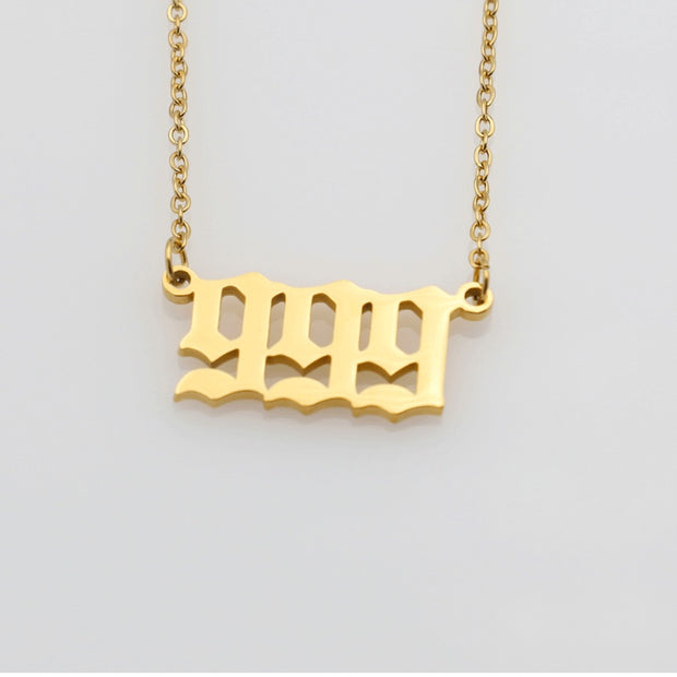 What's Your Number Necklace