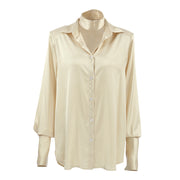 Not Just A Buttom Satin Shirt