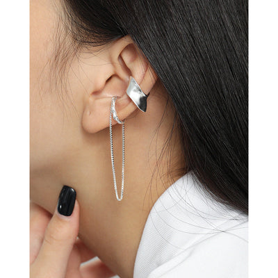 Macy Irregular Sterling Silver Ear Cuff
